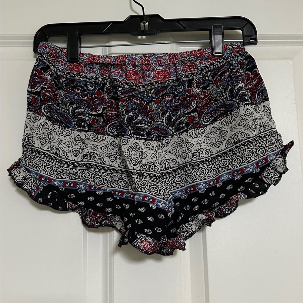 NWOT Meshme | Boho Print Lightweight Shorts | S | waist 13” - Picture 4 of 12